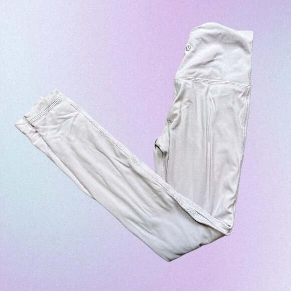 Lululemon Full Length Light Lavender Pastel Purple / Pink Leggings Size 4 - Picture 1 of 6
